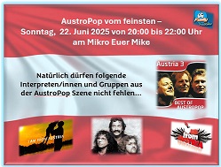 Einladung zur Eventsendung: AustroPop vom Feinsten